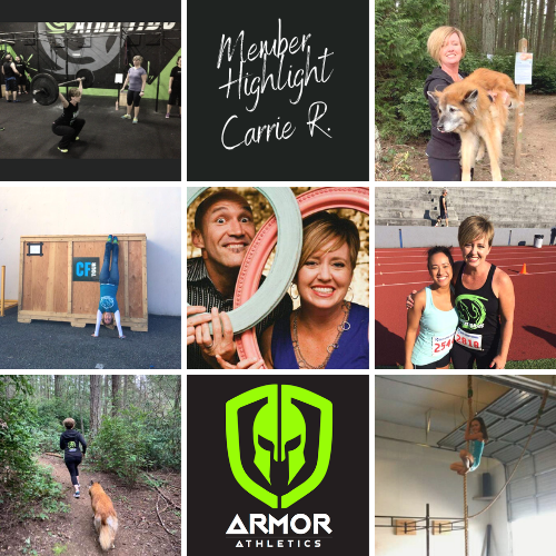 member highlight, fitness, consistency, newsletter, armor athletics